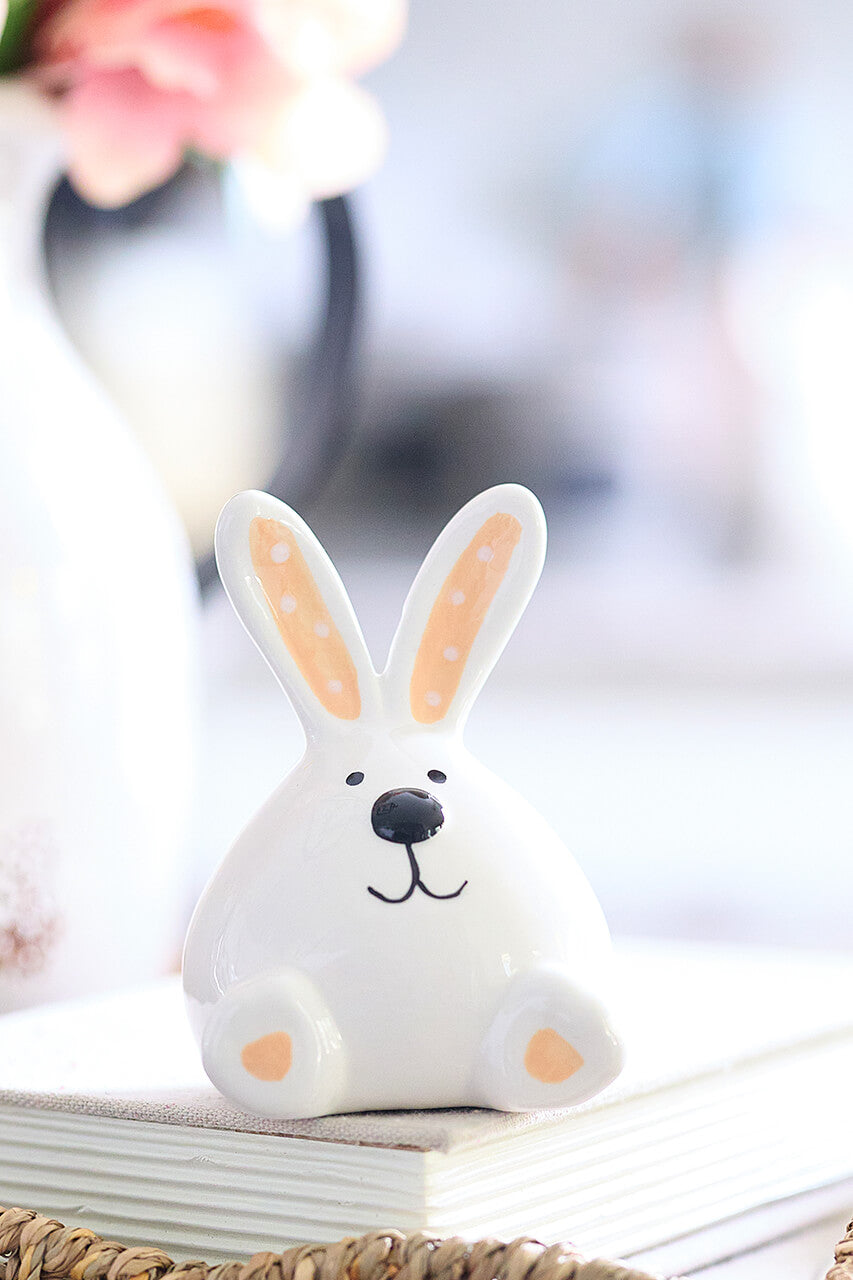 3.94" Ceramic Sitting Bunny
