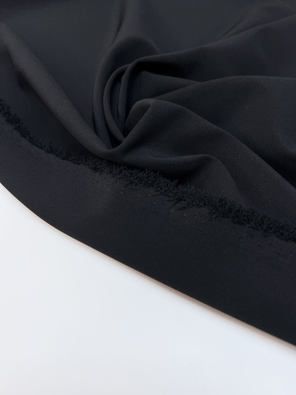 Black Crepe Blend Suit Fabric