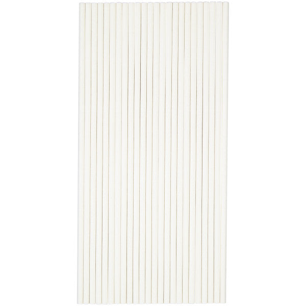 Wilton 8-Inch White Treat Sticks, 25-Count