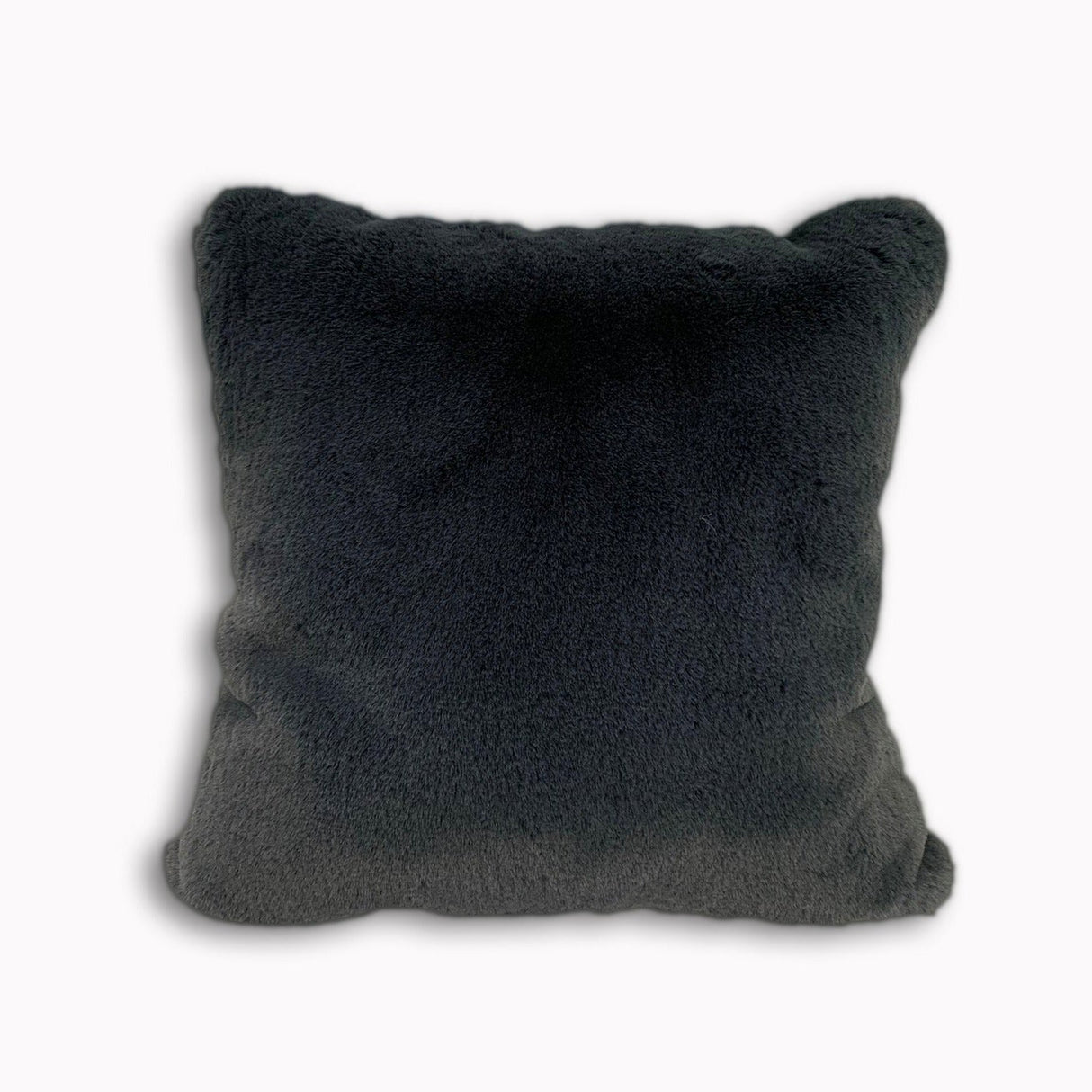 Soft Cozy Fuzzy Faux Fur Pillow - Faux Fur Fabric, Solid, 20" X 20", Black, Charcoal Gray, Offwhite, Silver, Mocha, Rose, Navy, Honey Gold, Teal Blue (1 Piece)