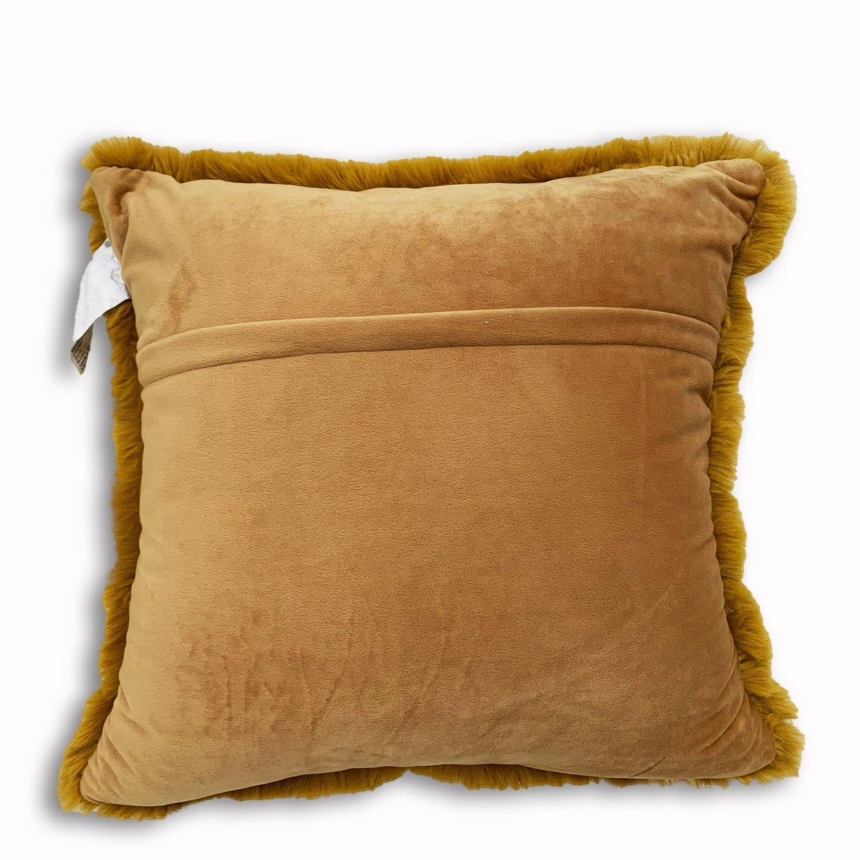 Soft Cozy Fuzzy Faux Fur Pillow - Faux Fur Fabric, Solid, 20" X 20", Black, Charcoal Gray, Offwhite, Silver, Mocha, Rose, Navy, Honey Gold, Teal Blue (1 Piece)