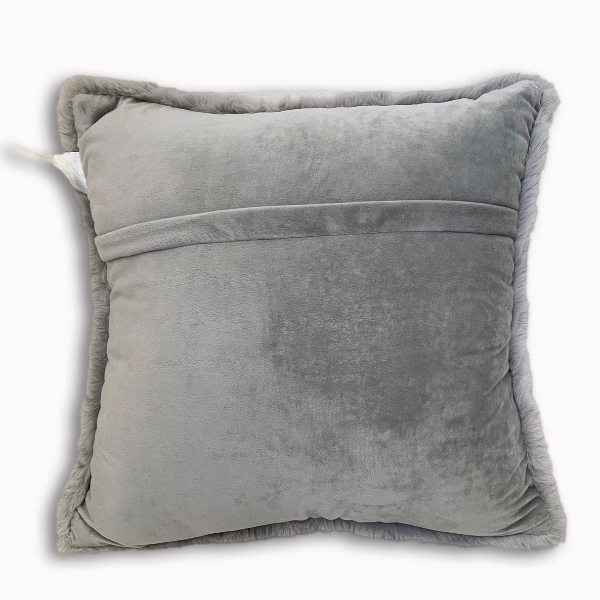 Soft Cozy Fuzzy Faux Fur Pillow - Faux Fur Fabric, Solid, 20" X 20", Black, Charcoal Gray, Offwhite, Silver, Mocha, Rose, Navy, Honey Gold, Teal Blue (1 Piece)