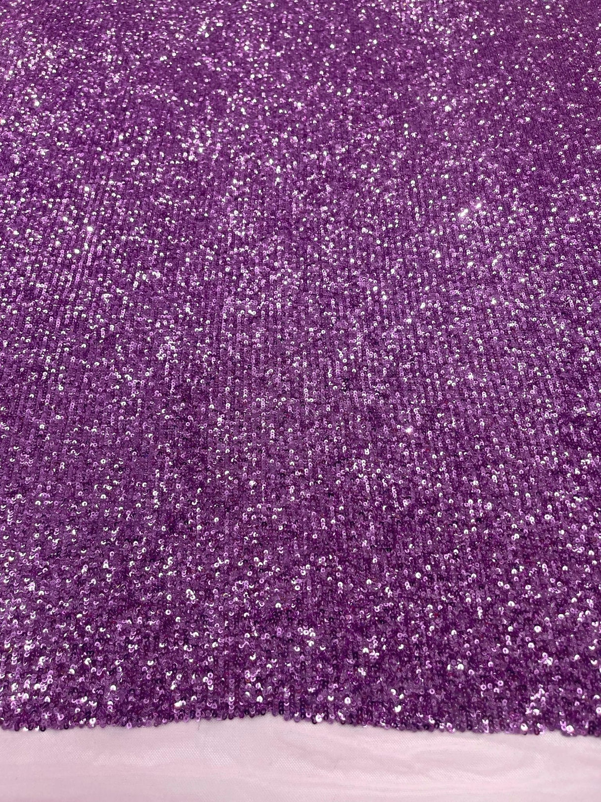 Chain Sequin 4 Way Stretch Mesh Fabric - Purple, Light Blue, 54" Width (1 Yard)