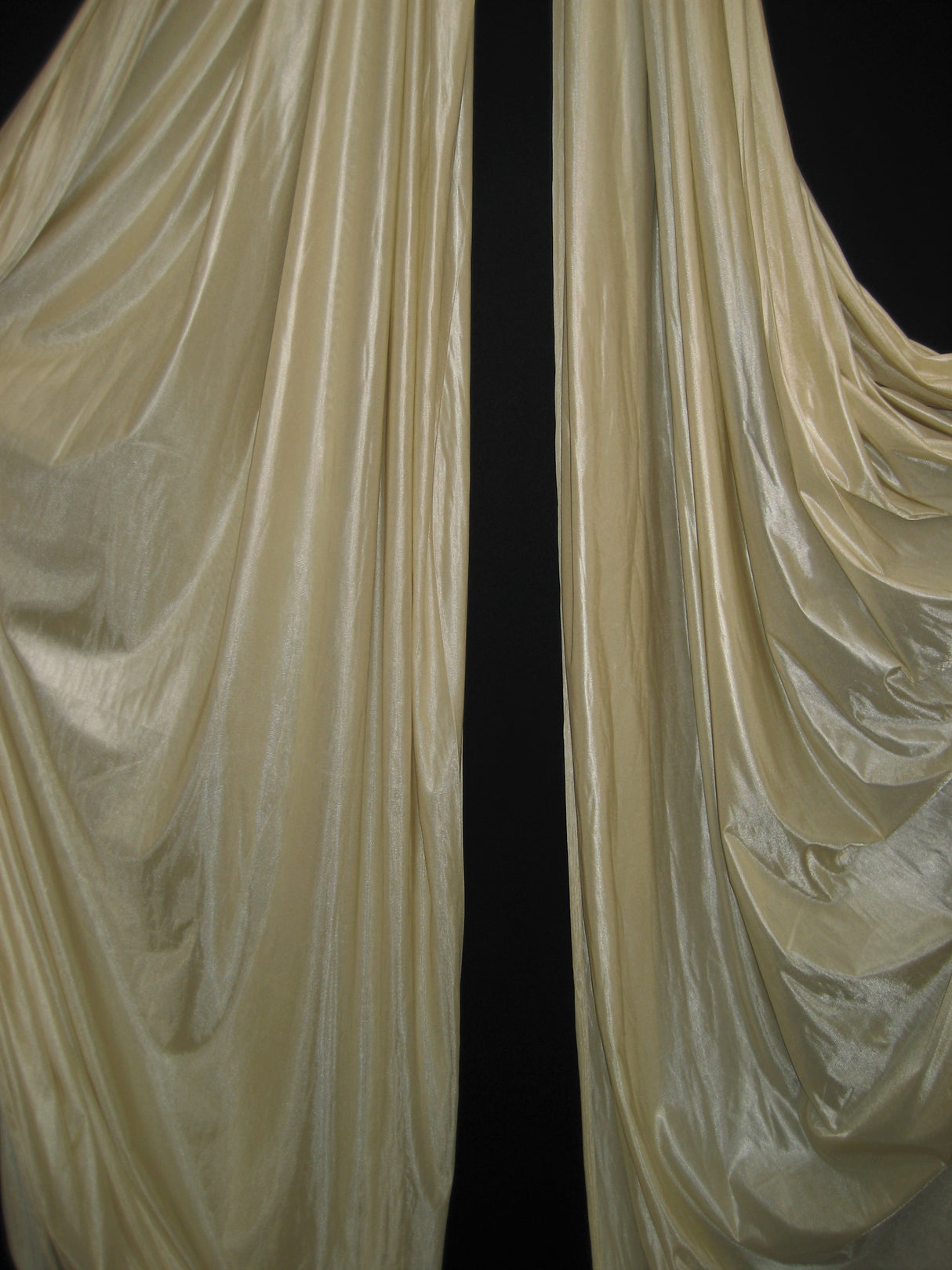 Low Stretch Champagne Polyester Fabric - Champagne, 108"-120" Width (1 Yard)