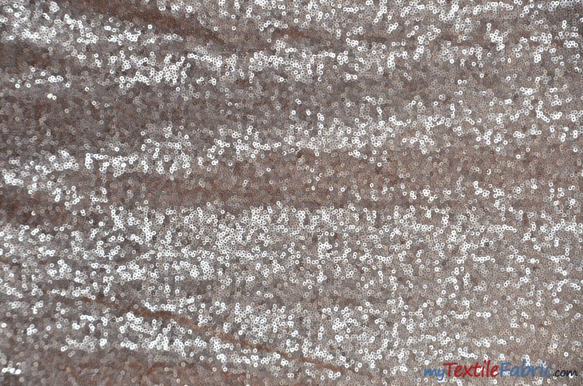 Glitz Mesh Sequins Polyester Fabric - 3Mm Glitter Sequins, 52" Width, Multiple Colors (1 Yard)