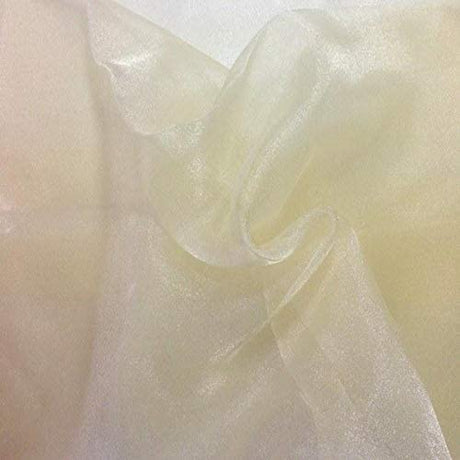 1 Yard Fabric Collections Inc. Sparkle Crystal Sheer Organza, 60? Wide 100% Polyester Shiny Fabric