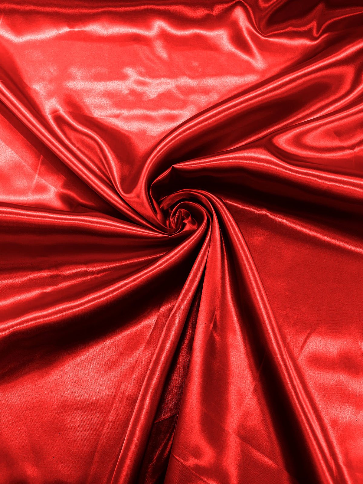 Charmeuse Satin Polyester Fabric - Solid Glossy Finish, 58" Width (1 Yard)