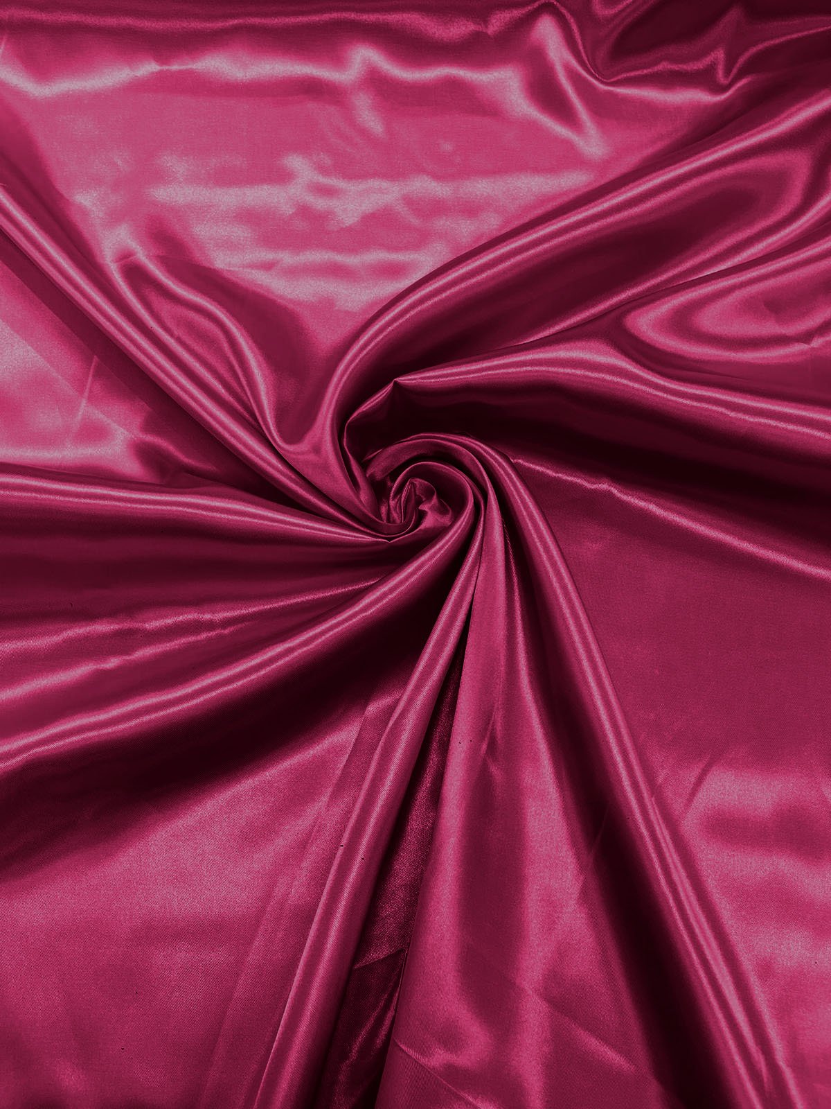 Charmeuse Satin Polyester Fabric - Solid Glossy Finish, 58" Width (1 Yard)