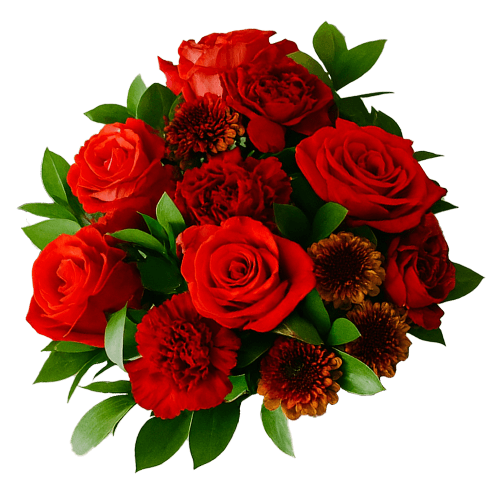 Autumn Straw Hat Flower Bouquet Fresh Mixed Arrangement