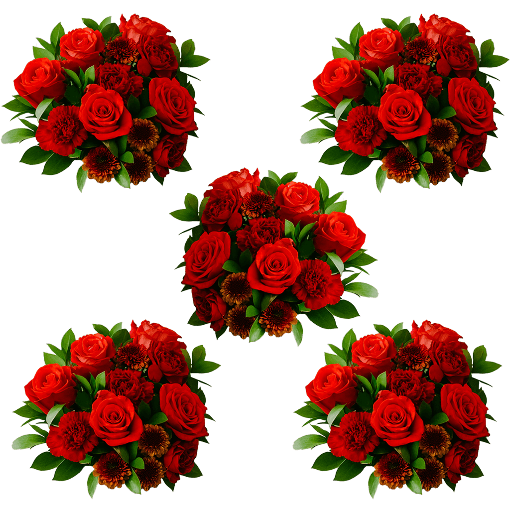 Autumn Straw Hat Flower Bouquet Fresh Mixed Arrangement
