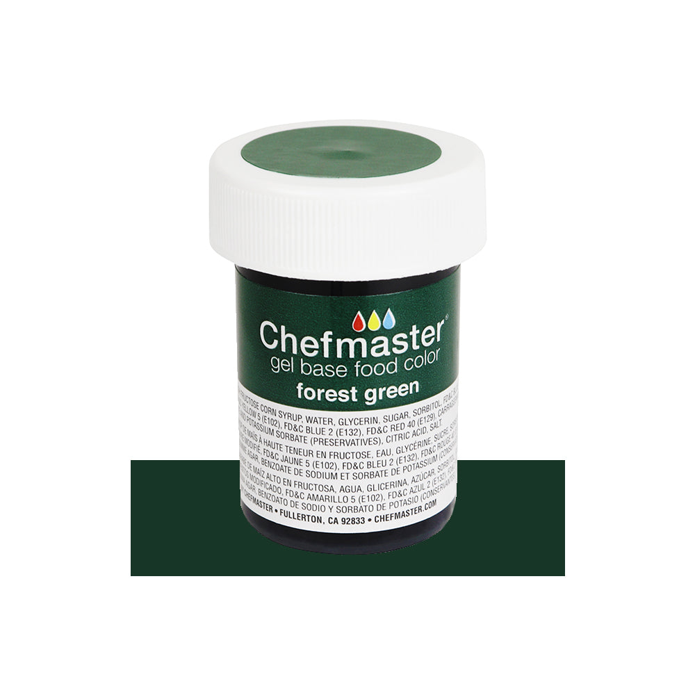 Chefmaster Forest Green Gel Based Food Color, 1 oz.