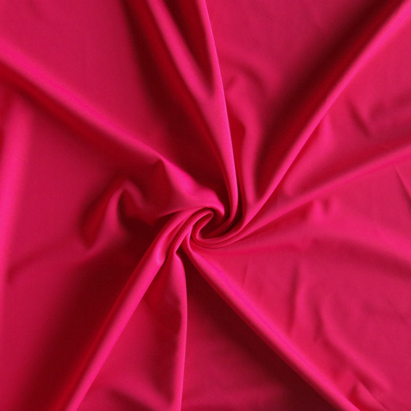Swim Knit Recycled Nylon Spandex Cherry Pink Palm