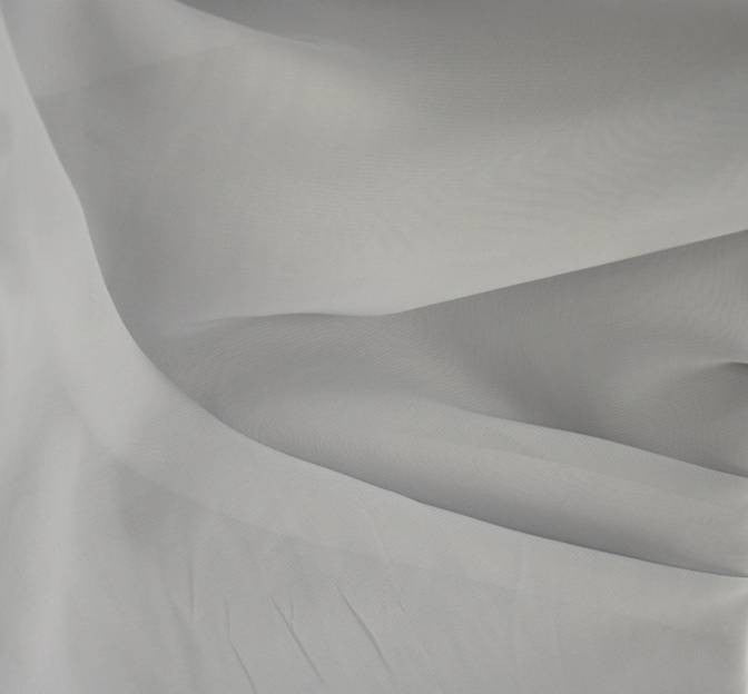 Hi Multi Chiffon Polyester Fabric - Silver, Sheer, 58/60" Width (1 Yard)