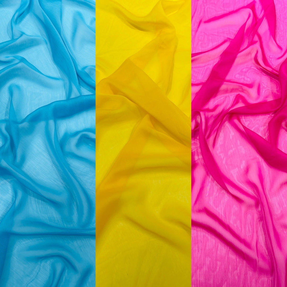 Two Tone Chiffon Sheer Fabric - Two Tone Sheer, 58" Width (1 Yard)