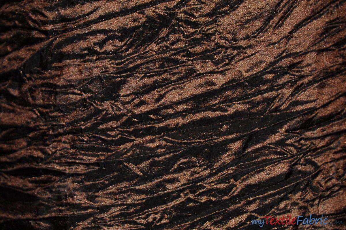 Crease Taffeta Crush Taffeta Polyester Fabric - Crushed Texture, 50/52" Width (Continuous Yards Or By Bolt)