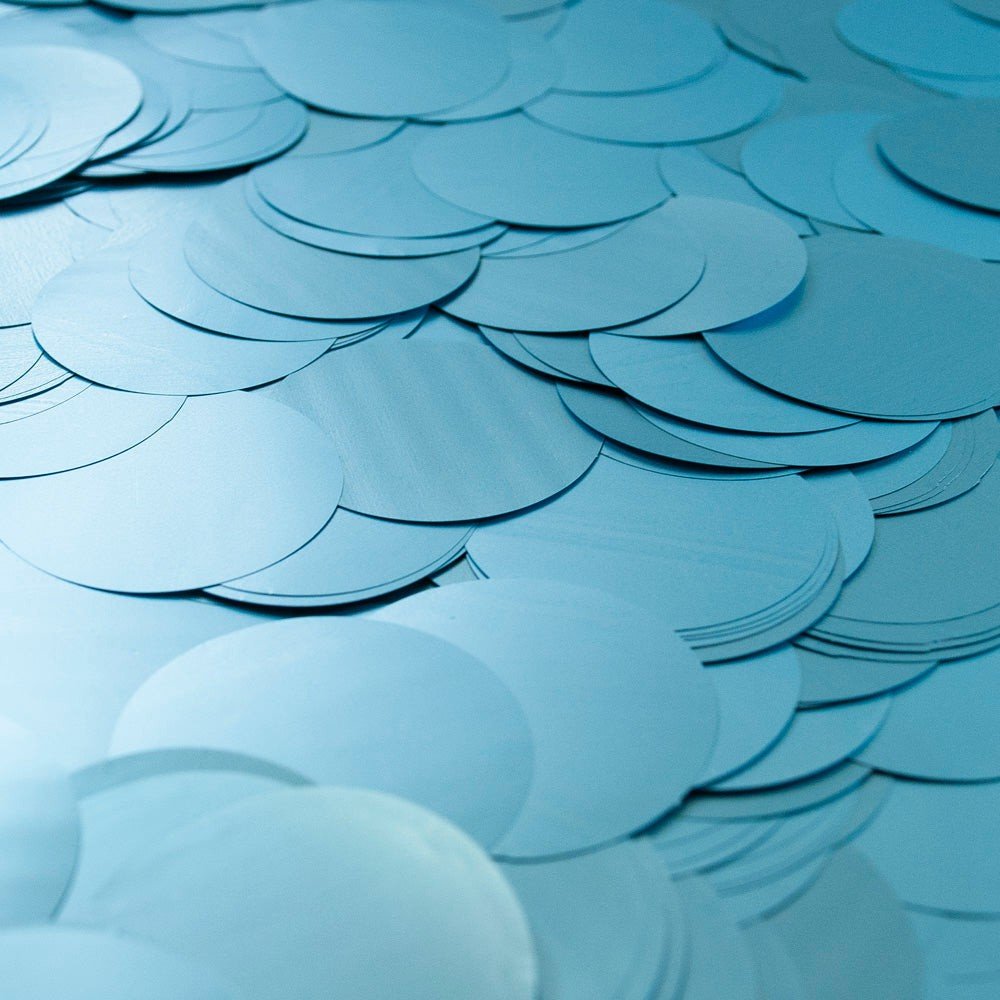 Confetti Light Blue Chrome