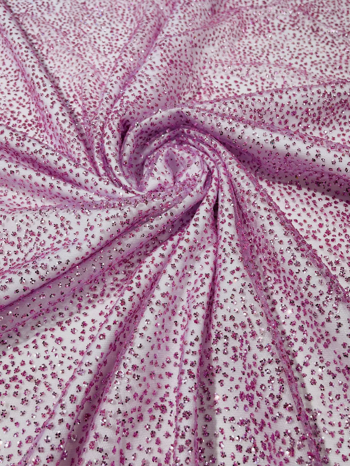Chunky Tulle Glitter Tulle Fabric - Glitter, 58" Width (1 Yard)