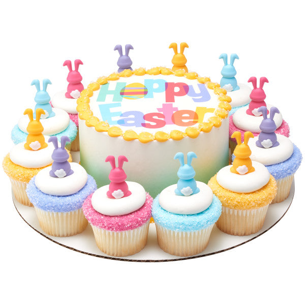 Hoppy Easter Bunny Edible Cake Image PhotoCake