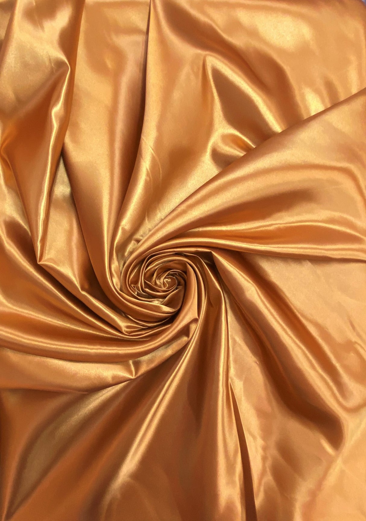 Cinnamon Polyester Bridal Satin Fabric - Cinnamon, 58"-60" Width (1 Yard)