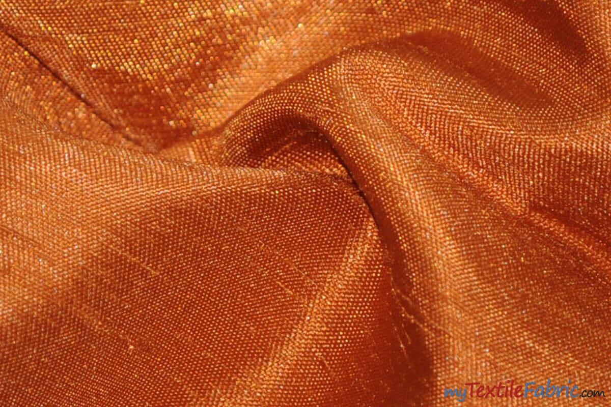 Shantung Satin Polyester Fabric - Reversible Satin Dupioni Silk, Multiple Colors, 58/60" Width (Yards, Bolts, Sample Swatches)