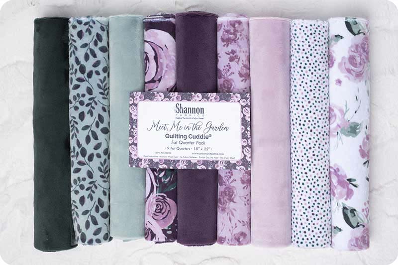 Cuddle Fabric Fat Quarter Pack Meet Me in the Garden