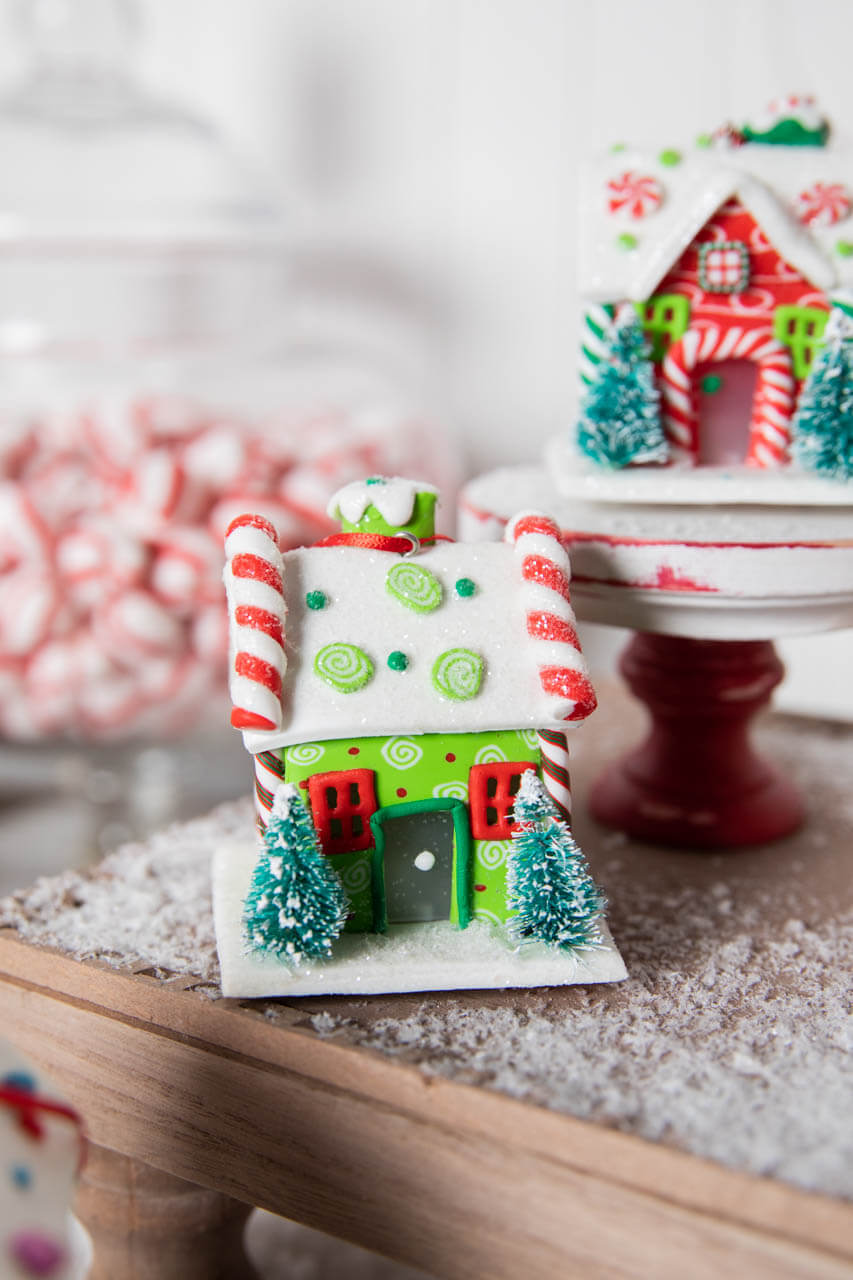 3” Acrylic Light Up Gingerbread House Ornament