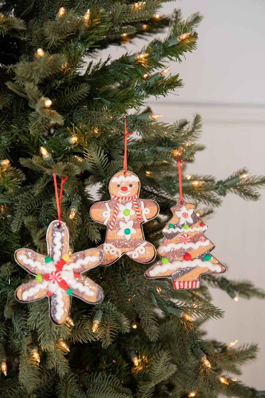 5” Clay Dough Holiday Gingerbread Ornament