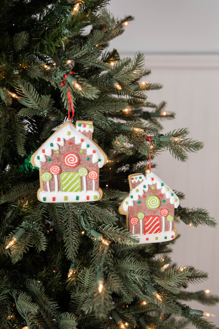 4.6” Clay Dough Gingerbread House Ornament