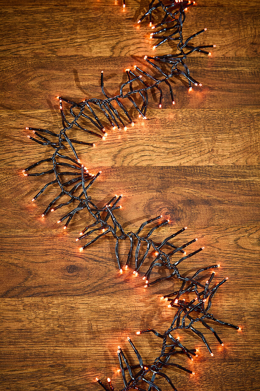 12.5' Platinum Elite Cluster Lights - 380L Orange (Black Cord)