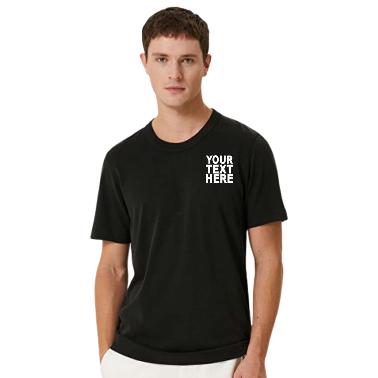 Pack: 12 Fast Print Your Own T-Shirts – Personalized with Text, Logo & Photo on Back (Black)