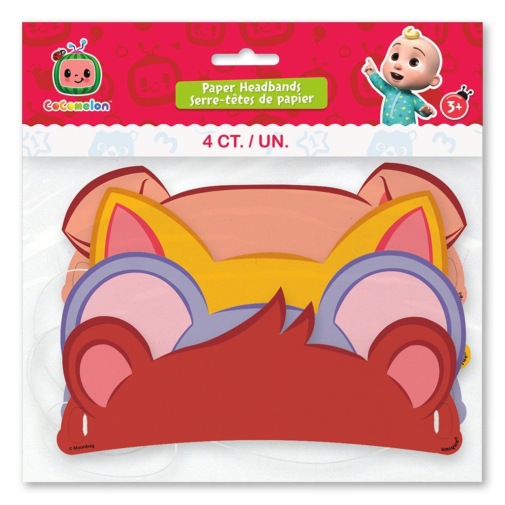 Kids Cocomelon Paper Head Bands