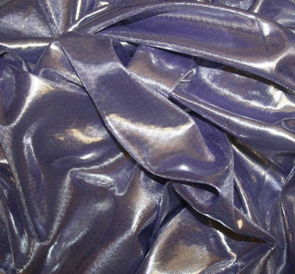 1 Yard Lavender Silver Computer Foil Polyester Fabric, 58/60" Wide Lightweight Sparkle Fabric