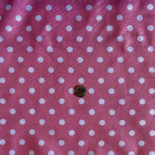 Small Polka Dot Poly Cotton Fabric - Multi-Color Polka Dots, 60" Width