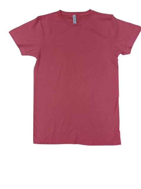 Lucky Friends 1001 100% Cotton Fabric - Coral, Round Neck, 4.2 Oz, Tubular, No Side Seams (1 Piece)