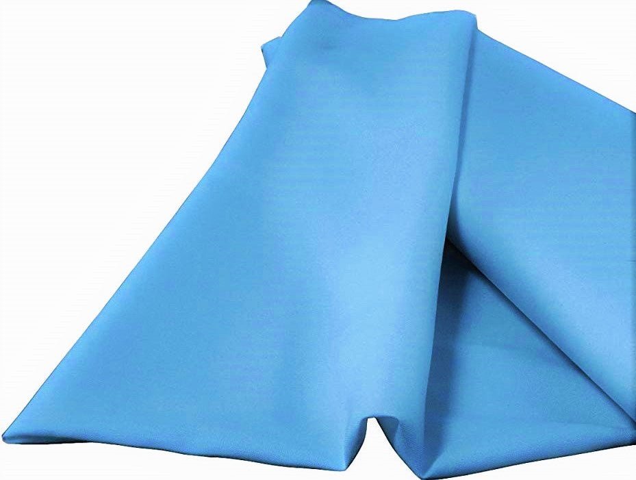 Cornflower Polyester Poplin Fabric - Cornflower, 58/59" Width (1 Yard)