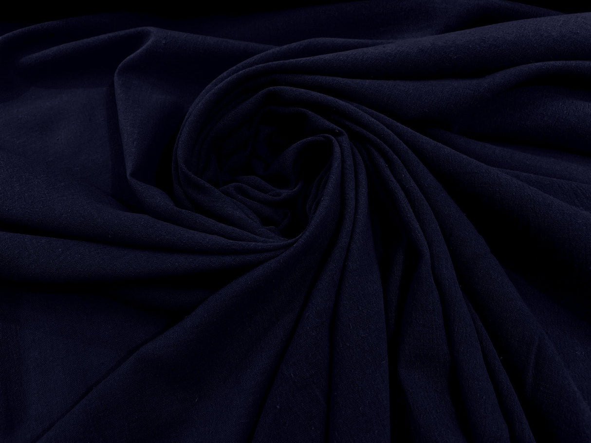 Cotton Gauze Cotton Fabric - Sheer Crinkle Texture, 54" Width (1 Yard)