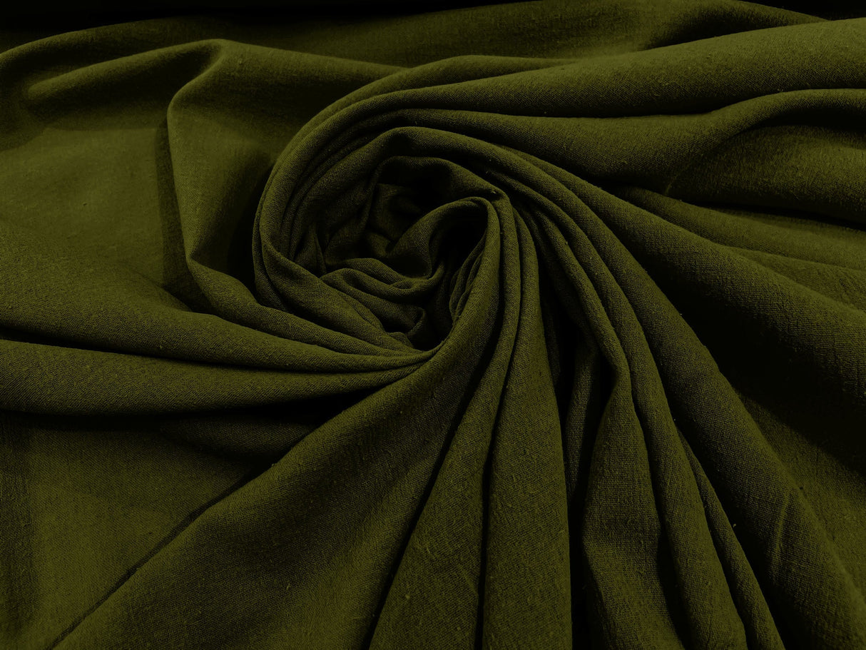 Cotton Gauze Cotton Fabric - Sheer Crinkle Texture, 54" Width (1 Yard)