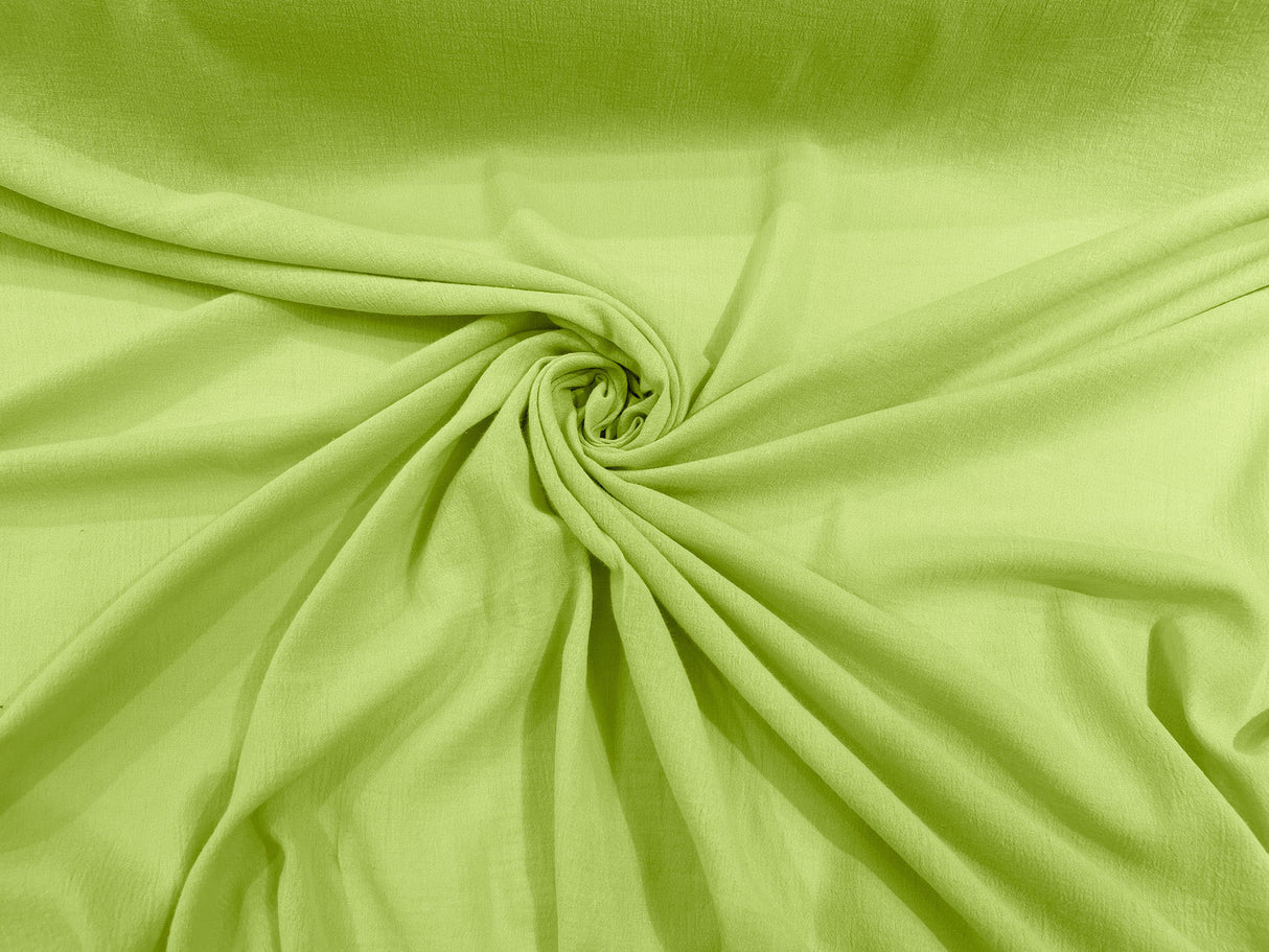 Cotton Gauze Cotton Fabric - Sheer Crinkle Texture, 54" Width (1 Yard)