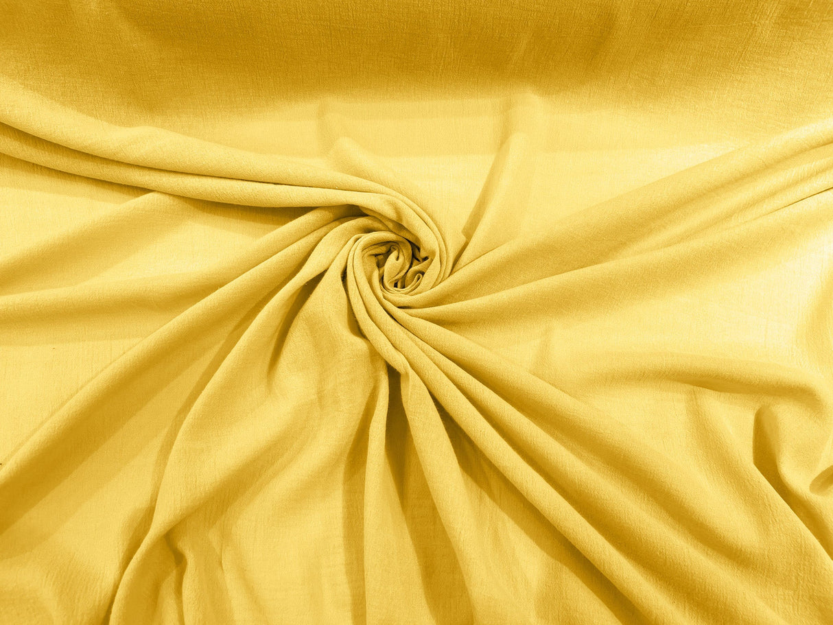 Cotton Gauze Cotton Fabric - Sheer Crinkle Texture, 54" Width (1 Yard)