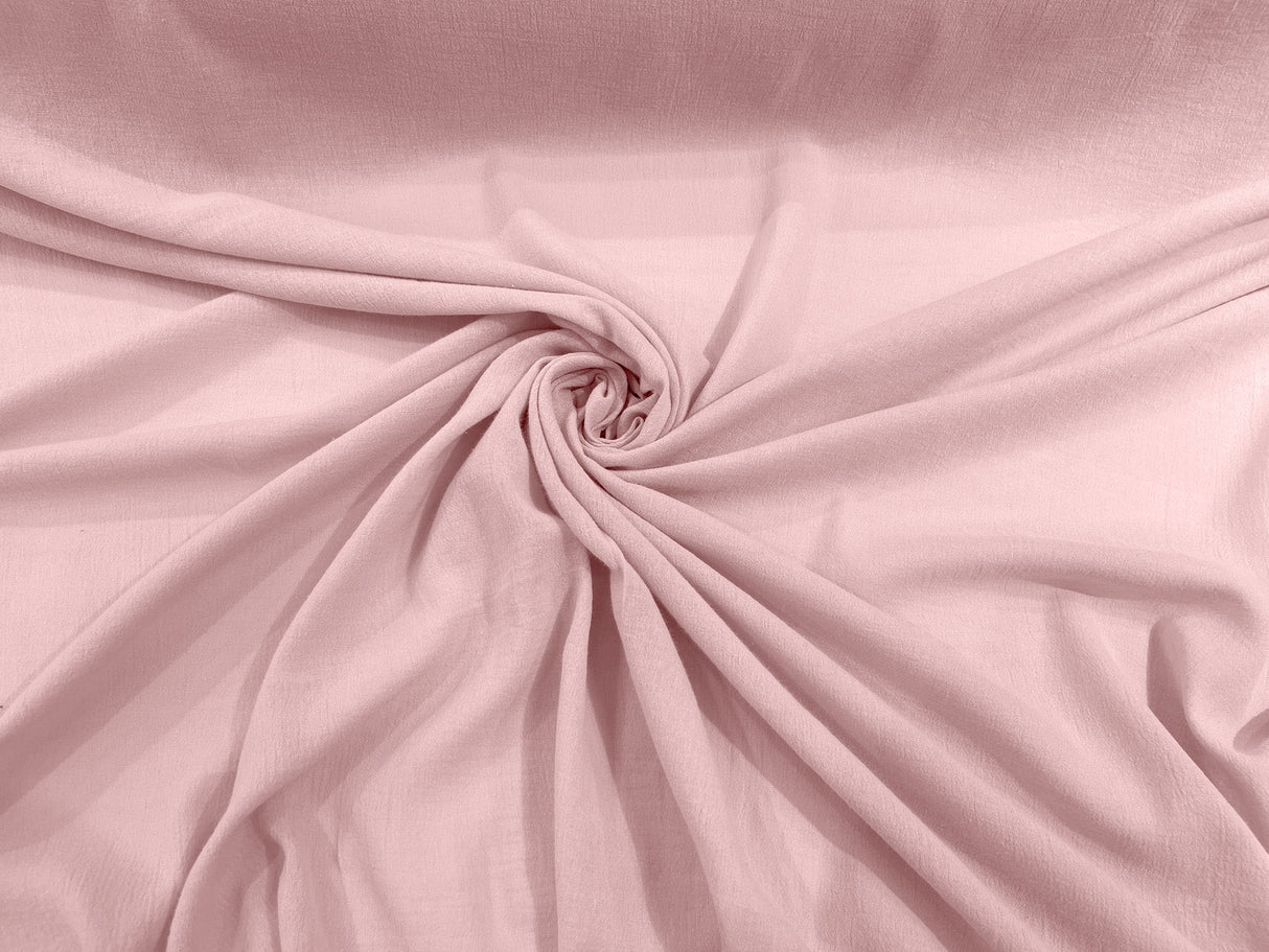 Cotton Gauze Cotton Fabric - Sheer Crinkle Texture, 54" Width (1 Yard)