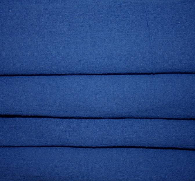 Cotton Gauze 100 Percent Cotton Fabric - Royal, Crinkled Texture, 48/50" Width (1 Yard)