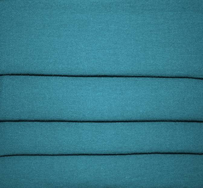 Cotton Gauze 100% Cotton Fabric - Teal, Crinkled Texture, 48/50" Width (1 Yard)