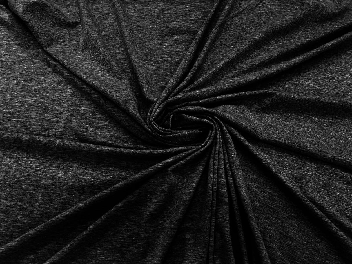 Cotton Jersey Spandex Knit Cotton Spandex Fabric - 58/60" Width, 50% Vertical Stretch, 25% Horizontal Stretch, 180 GSM (1 Yard)