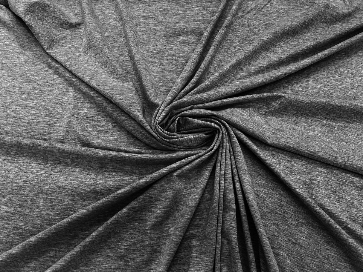 Cotton Jersey Spandex Knit Cotton Spandex Fabric - 58/60" Width, 50% Vertical Stretch, 25% Horizontal Stretch, 180 GSM (1 Yard)