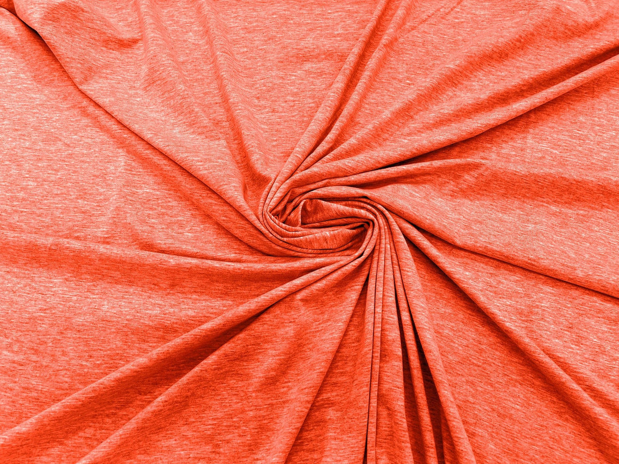 Cotton Jersey Spandex Knit Cotton Spandex Fabric - 58/60" Width, 50% Vertical Stretch, 25% Horizontal Stretch, 180 GSM (1 Yard)