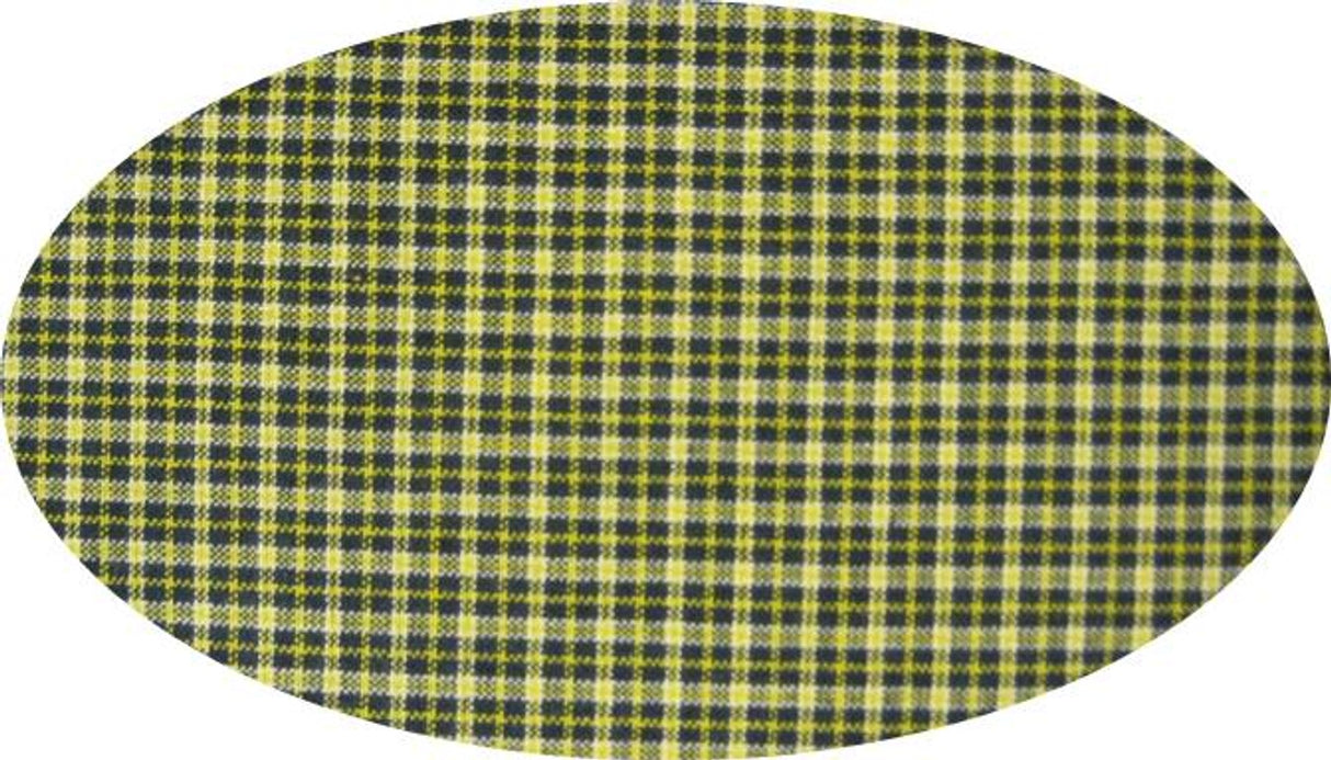 1 Yard Woven Cotton Yarn Dyed Fabric Brushed/Flat Navy & Yellow 40/42" Width