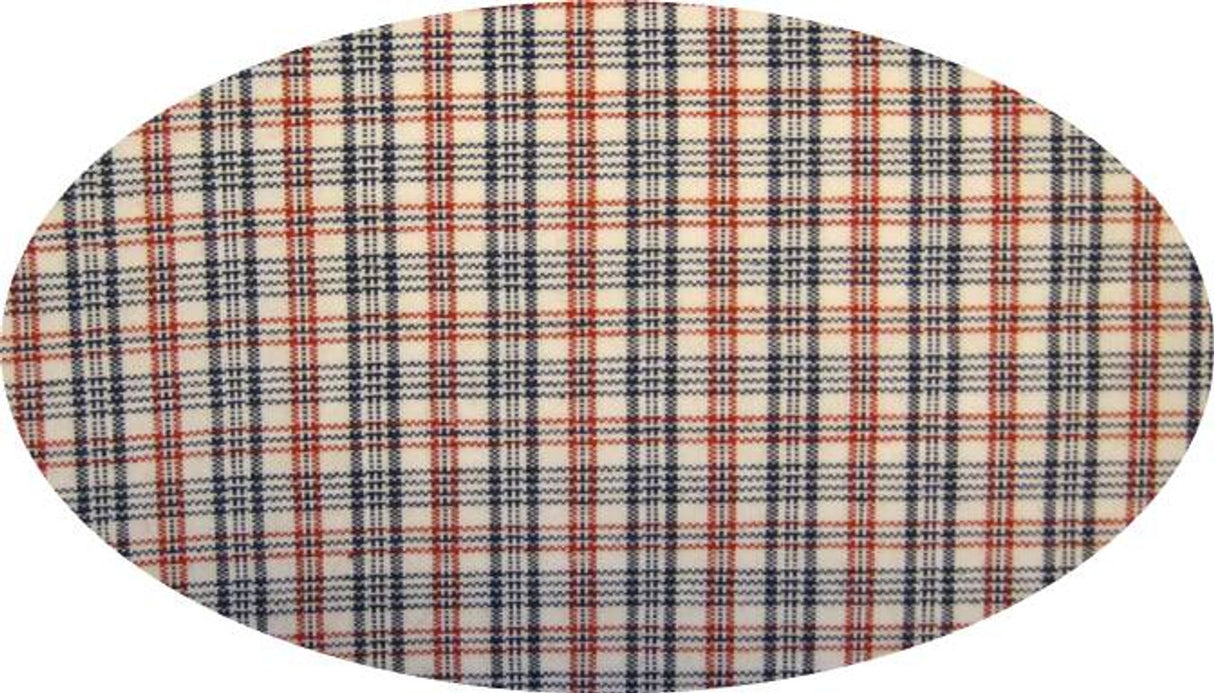 1 Yard Dyed Cotton Fabric – Red White Navy Brushed or Flat 40/42" Wide