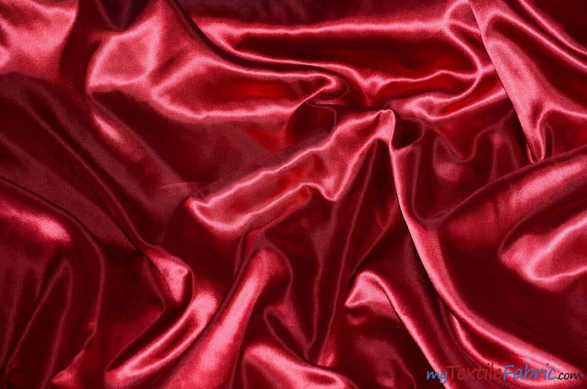 Silky Soft Medium Satin Polyester Fabric - Solid, 58/60" Width (70 Yard Bolt)