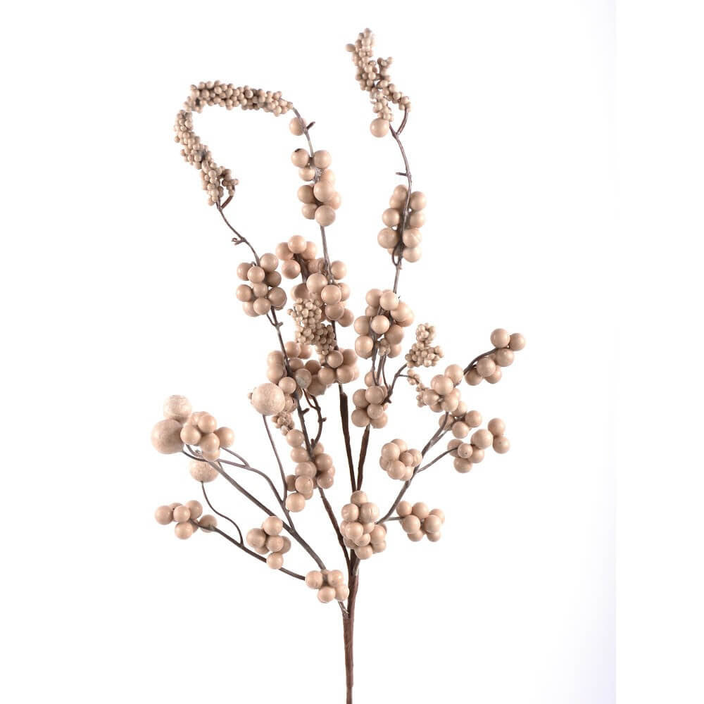 18 Inch Cream Dew Berry Christmas Spray