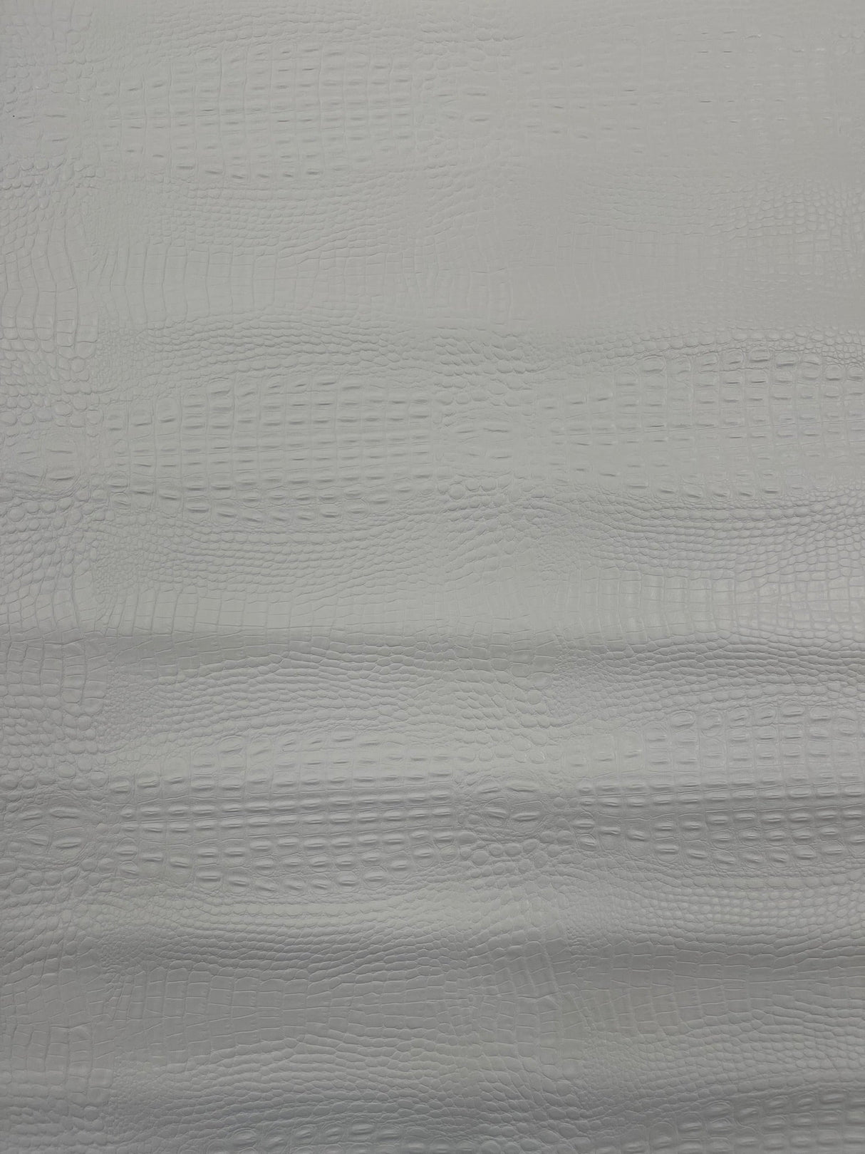Crocodile Marine Vinyl Faux Leather Fabric - Two Tone Skin Texture, 54" Width (1 Yard)